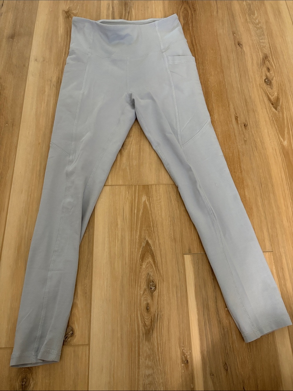 Light Blue Active Leggings - High Waist